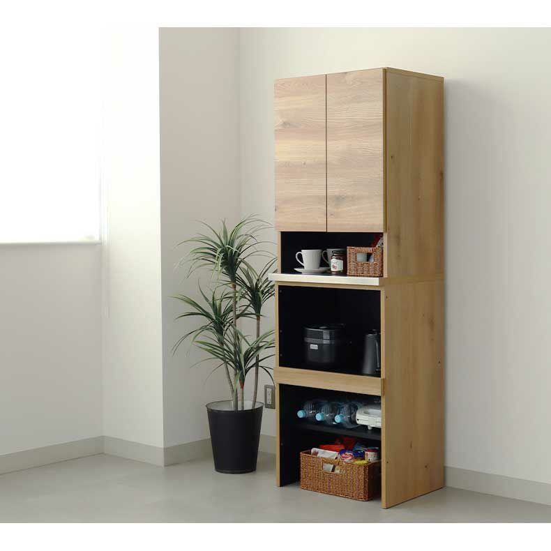 幅60cm食器棚 下台 60cm可動オープン フォーガス