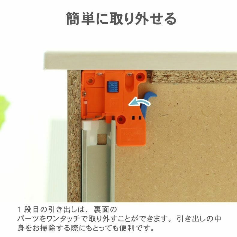 カウンター・キッチン収納 | 幅120cmカウンター 下台左脚パネル 60三段引出 ネオ