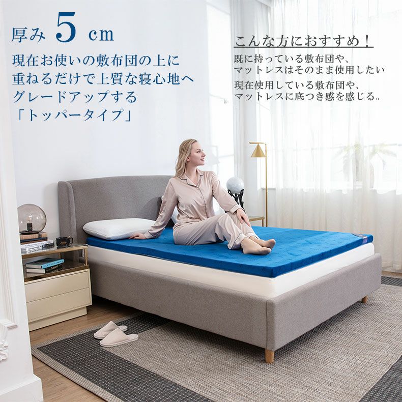 8cm優反発三つ折マットレス エムリリー