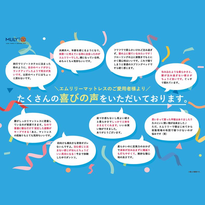 ウレタン・折りたたみマットレス | 11cm優反発マットレス エムリリー