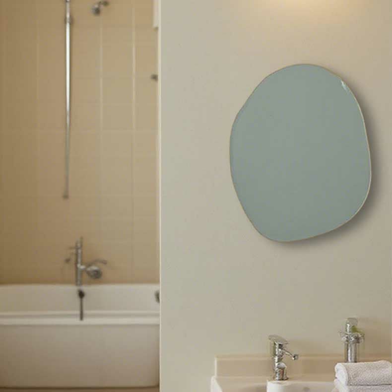 ミラー・コスメ収納 | ウォールミラー ウェーブ