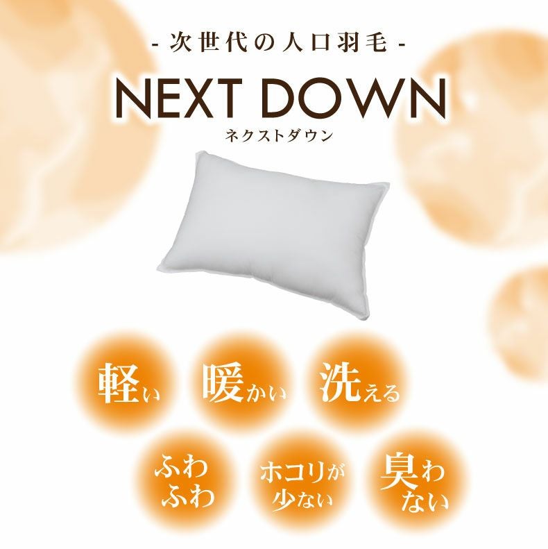 43×63 ネクストダウン2ピロー 枕 洗える ふかふか