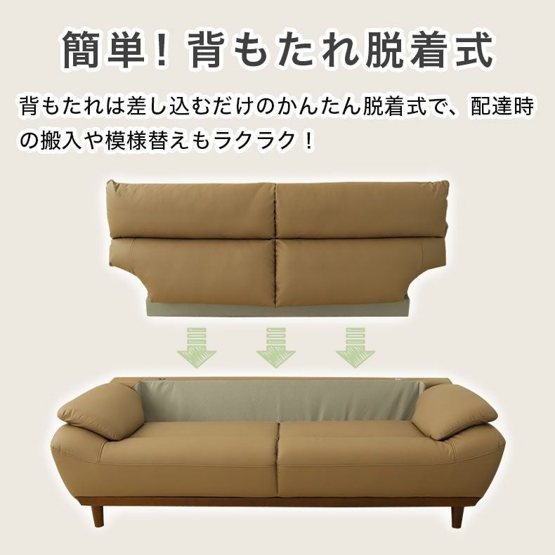 ２人掛けソファ | 2人掛けソファ 再生革 レオン