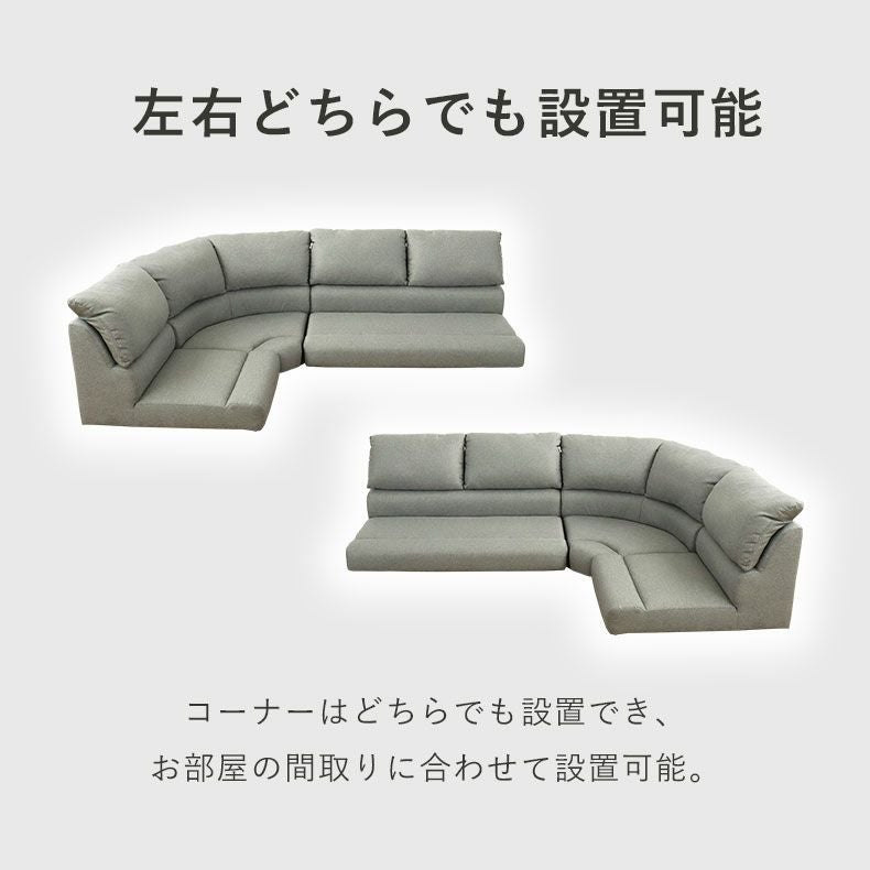 2人用 ソファ｜フラット ロータイプ ファブリック