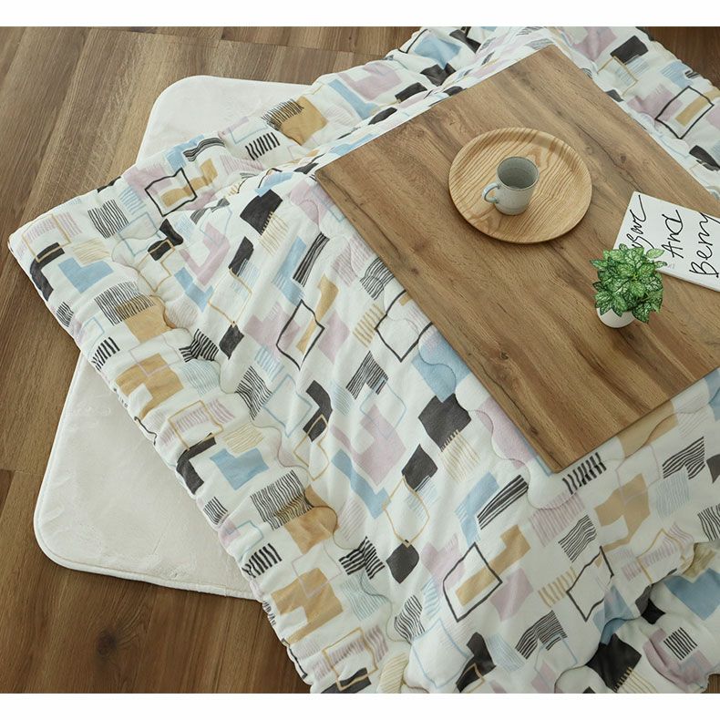 こたつ布団 | 190x190cm こたつ薄掛布団 ジオメトリック