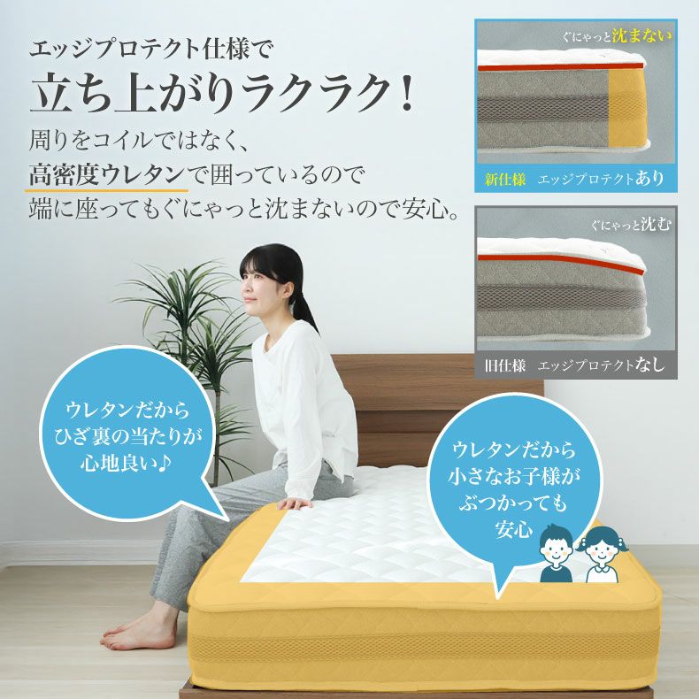 ポケットコイルマットレス 超高密度 硬さが選べる バリューP06