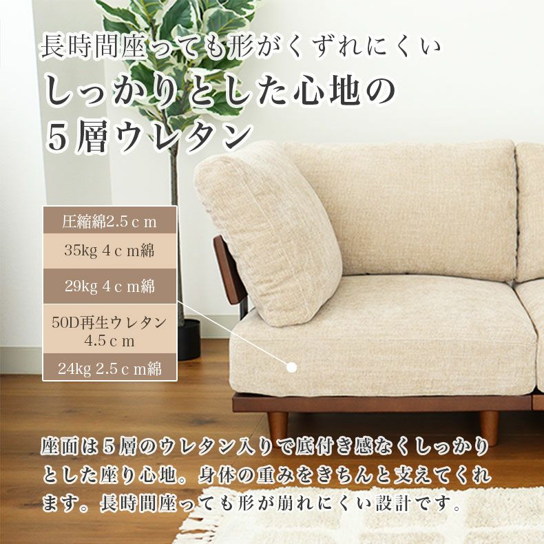 コーナーソファ | L字ソファ3点セット バリ2