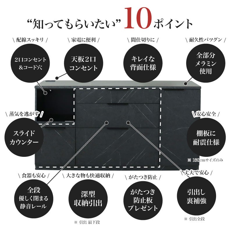 カウンター・キッチン収納 | メラミンキッチンカウンター アラスコ