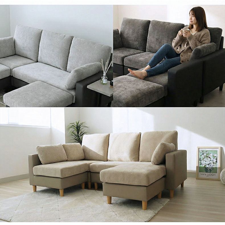 カウチソファ ツイン