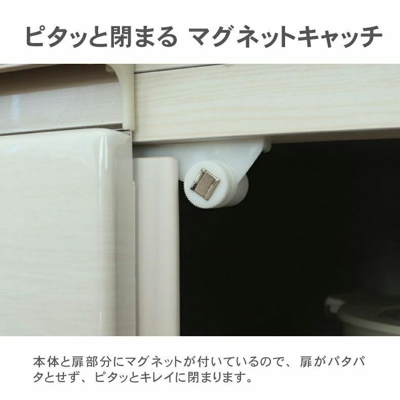 幅220cmカウンター 片パネル左 60三段引出 60開き 60可動棚 ネオ