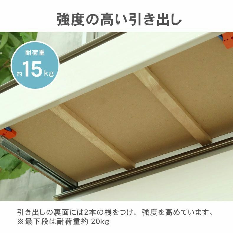 幅240cmカウンター 80四段引出x2 80ダスト ネオ