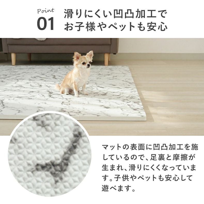 約6畳 108枚セット 30x30 ジョイントマット 極厚大理石