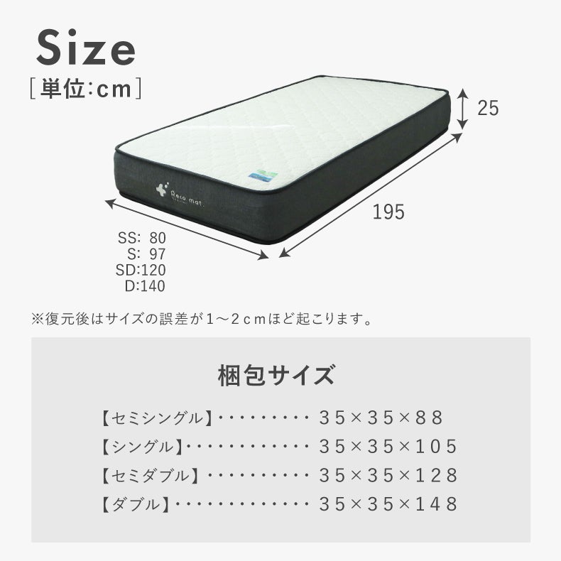 マットレス | Recoマットレス プライム