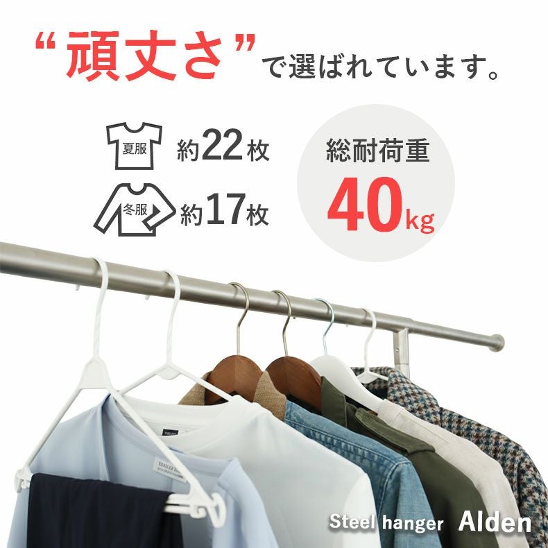 ハンガーラック | 高耐久 伸縮スチールハンガーラック シングル オルデン