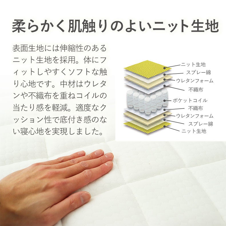 マットレス | ポケットコイルマットレス パフィーナ P10T-R(両面仕様)