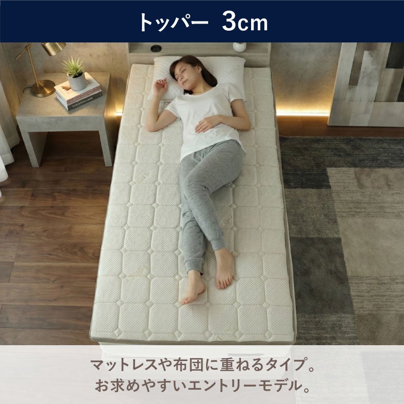 ウレタン・折りたたみマットレス | 5cmマットレストッパー エムリリーエコヘルス