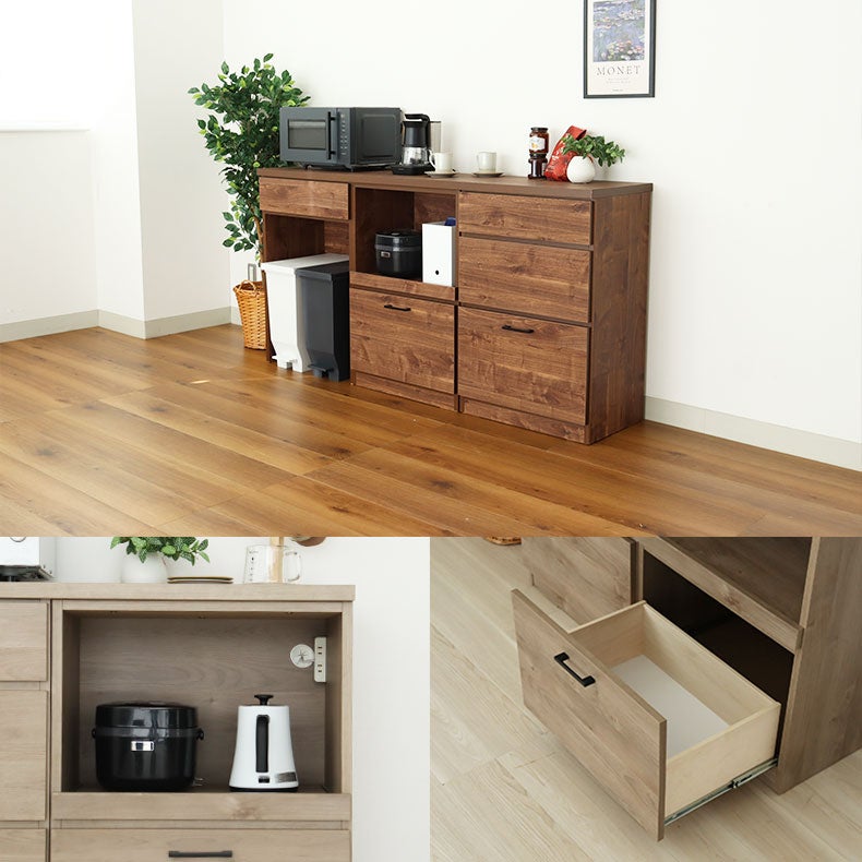 食器棚 | キッチンカウンター下台3杯引出 ピック