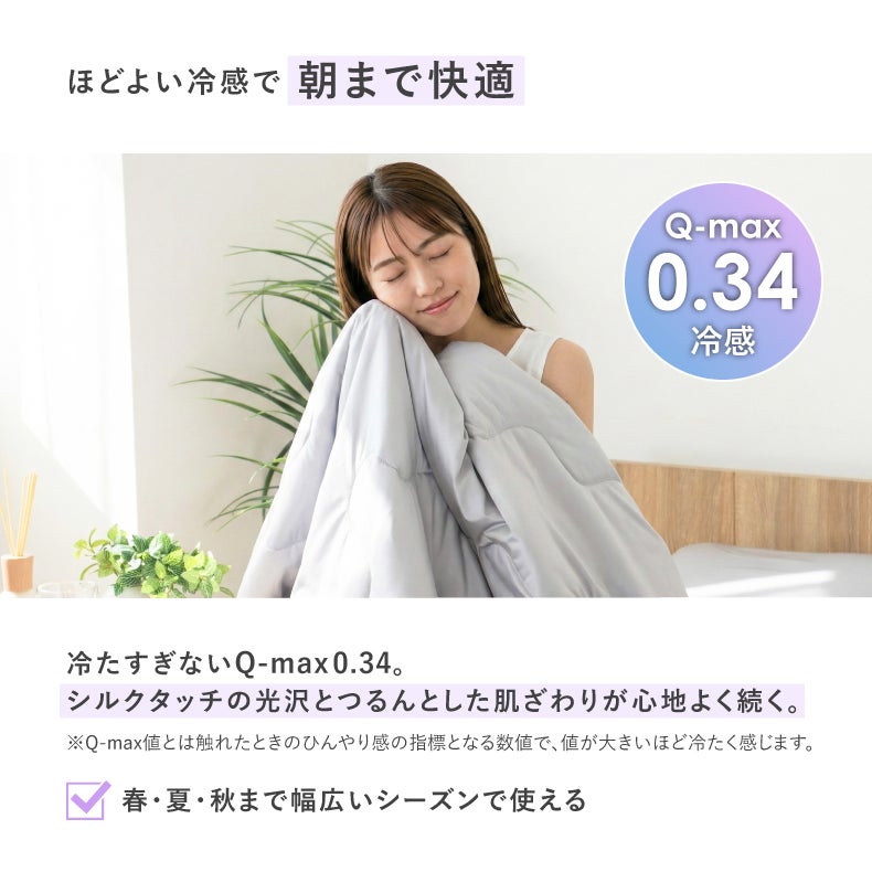 掛け布団・羽毛布団 | 肌掛け布団ピローケースセット シルキー