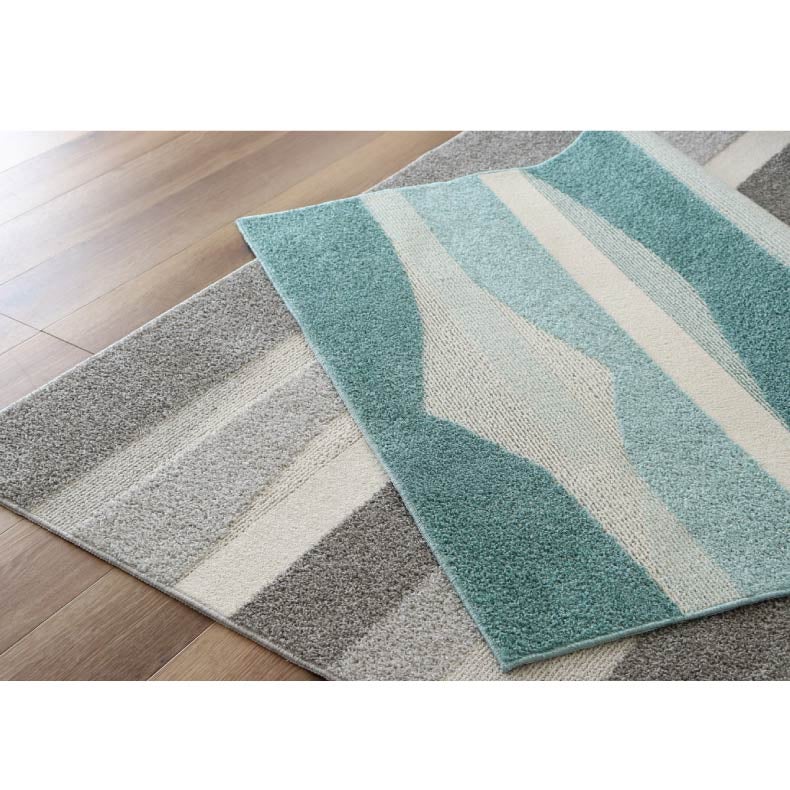 柄物・デザインラグ | 冷感タフトラグ ミント