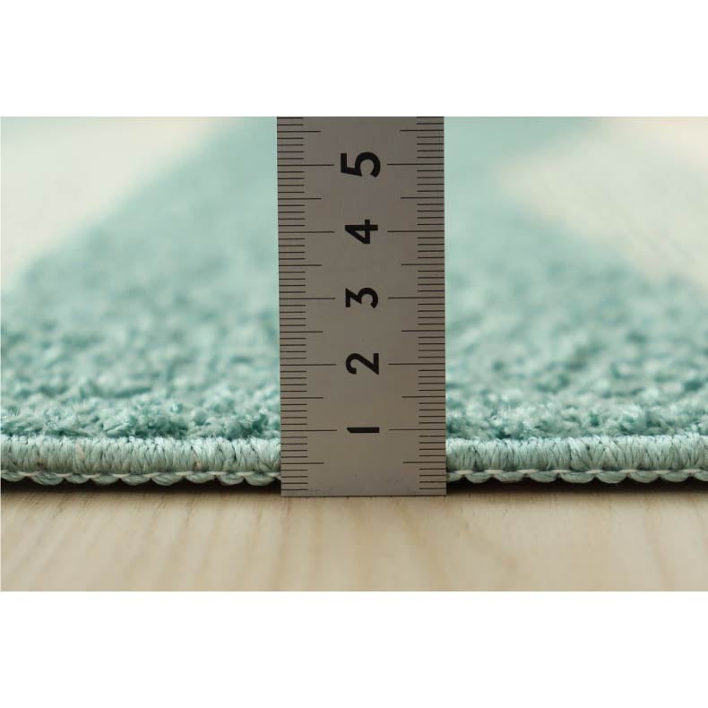 柄物・デザインラグ | 冷感タフトラグ ミント