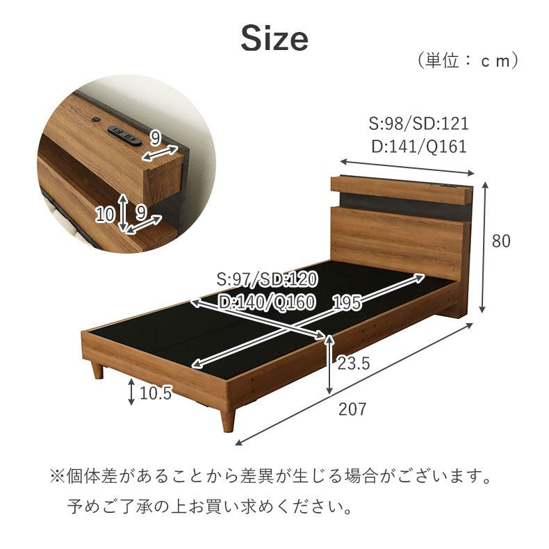 ベッドフレーム | ベッドフレーム 布床板&レッグ アラル