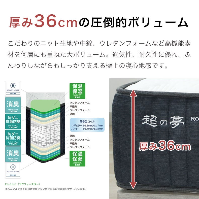 マットレス | 国産マットレス 超の夢レギュラー