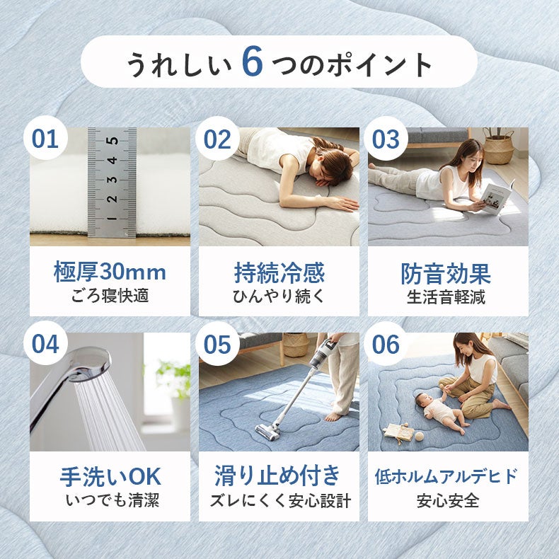 無地ラグ | 持続冷感ラグ マナクールアイススーパー