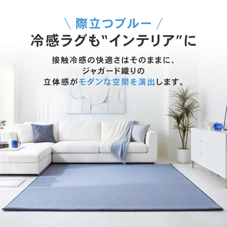 無地ラグ | 極厚冷感ラグ マナクールモダン