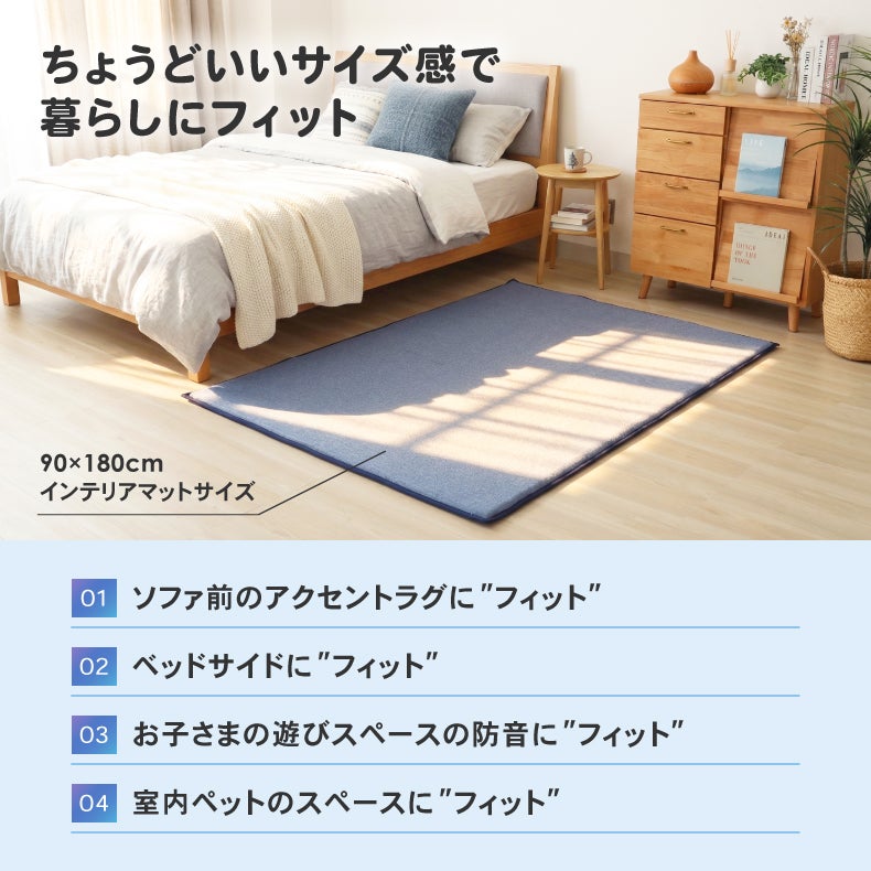 無地ラグ | 極厚冷感ラグ マナクールモダン