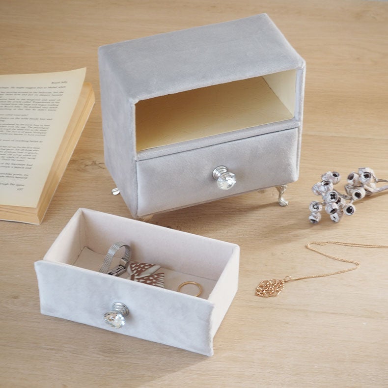 ミラー・コスメ収納 | アクセサリーケース ベルベッドチェスト