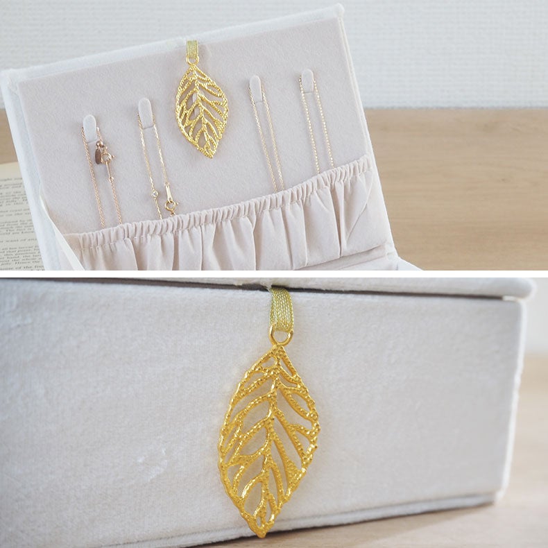 ミラー・コスメ収納 | アクセサリーケース ベルベッドリーフ