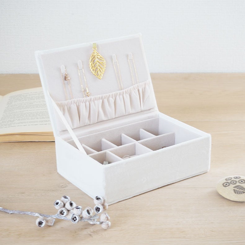 ミラー・コスメ収納 | アクセサリーケース ベルベッドリーフ