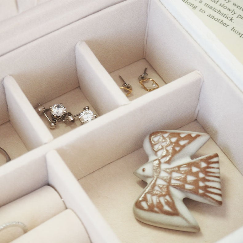 ミラー・コスメ収納 | アクセサリーケース ベルベッドリーフ