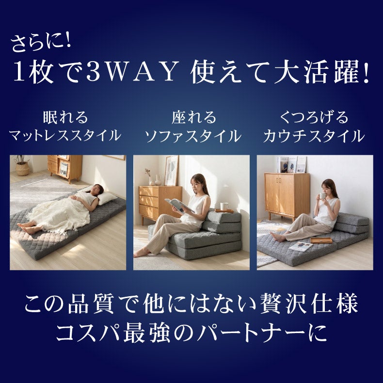 ウレタン・折りたたみマットレス | ウレタン・折りたたみマットレス｜シングルサイズ 通気性のいい洗えるマットレス エアロハイブリッド　防臭 高反発