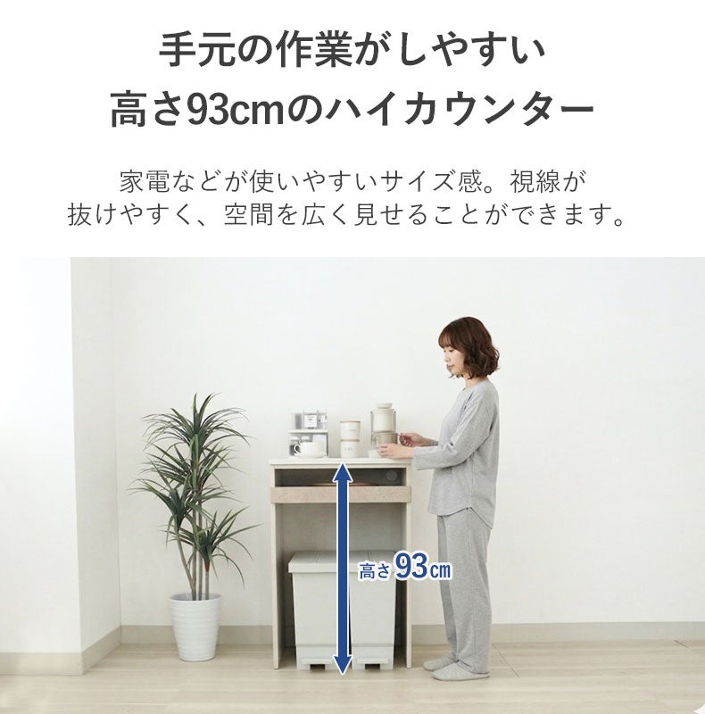 食器棚 | 幅60cmキッチンカウンター リリア