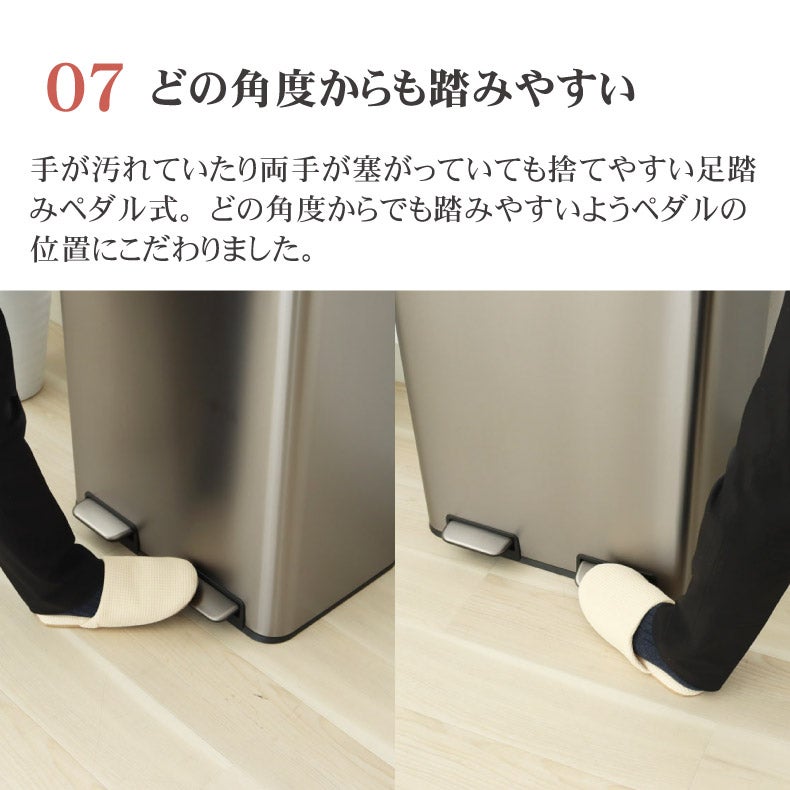 ゴミ箱・ダストボックス | ゴミ箱・ダストボックス｜60L ステンレス 分別ダストボックス レクト