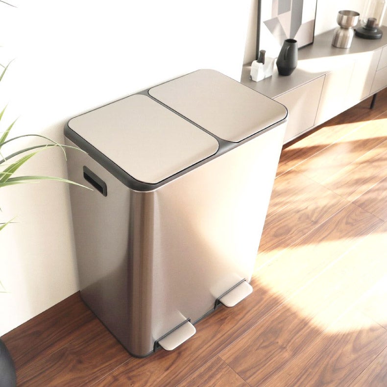30L ゴミ箱 ステンレス ダストボックス ペダル付き ふた付き キッチン