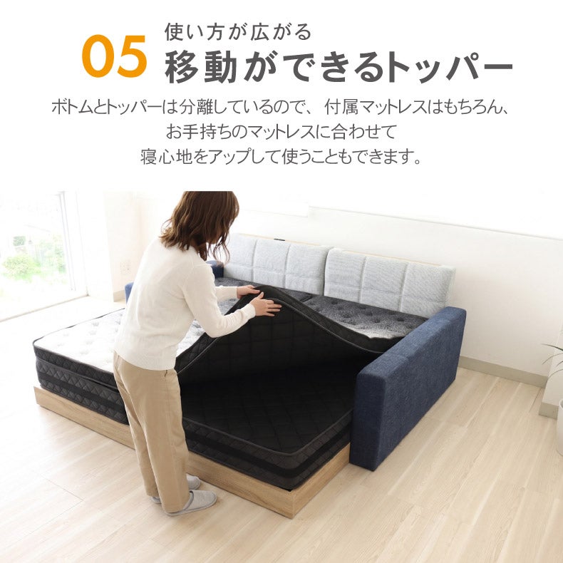 マットレス | マットレス｜ポケットコイルマットレス ハグモ　ポケットコイル 圧縮梱包 両面使用可能 高反発