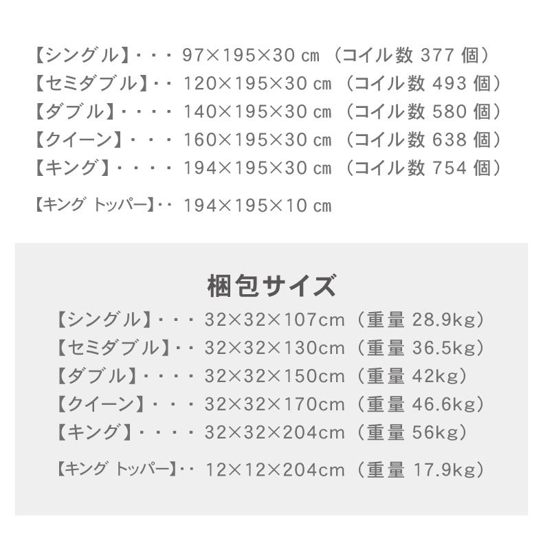 ポケットコイルマットレス ハグモ