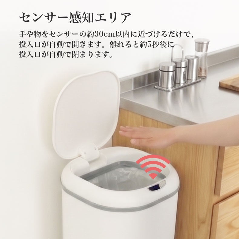ゴミ箱・ダストボックス | 38Lセンサー付きダストボックス カドリー