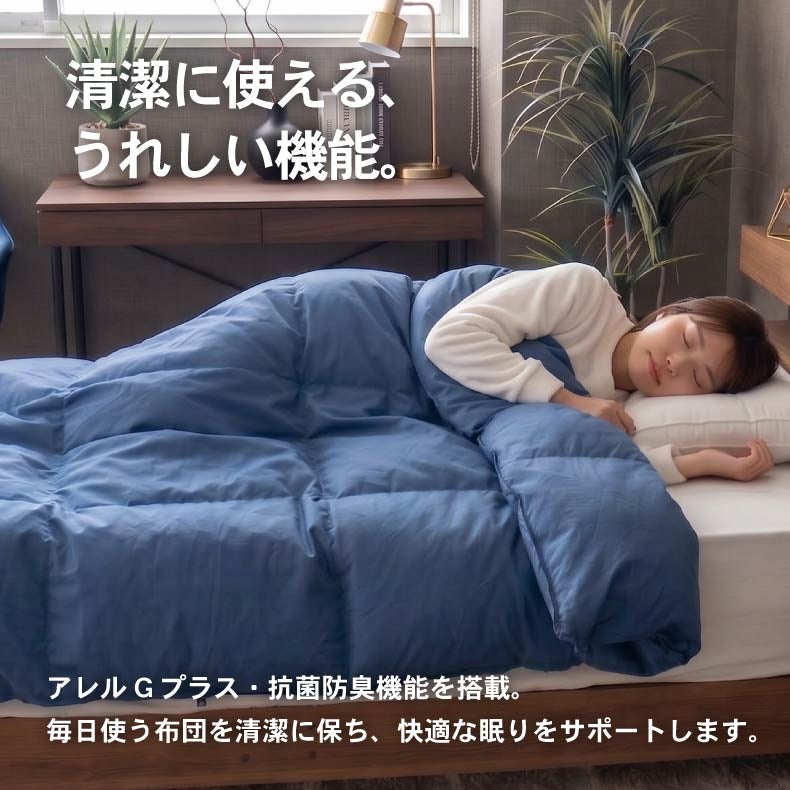 掛け布団・羽毛布団 | シングルロング 立体羽根掛け布団 ネイティブブレンドダウンWDG20