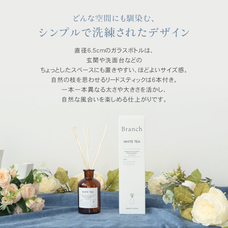 アロマディフューザー | リードディフューザー2本セット ブランチ