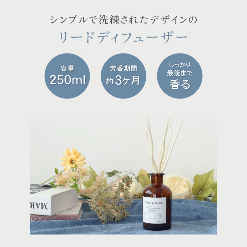 アロマディフューザー | リードディフューザー2本セット ブランチ