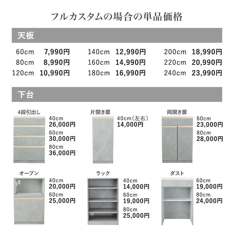 組み合わせ食器棚 | 下台 (仮)